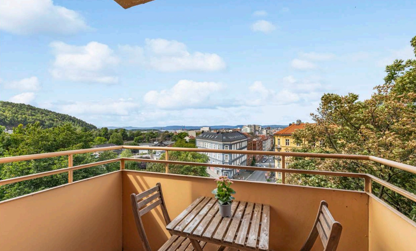 Utsikt Balkong Soverom 1